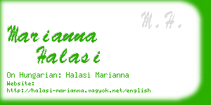 marianna halasi business card